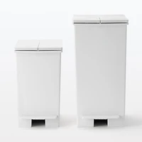 Polypropylene Pedal Dust Bin with Double-Hinged Lid - 35.1 L