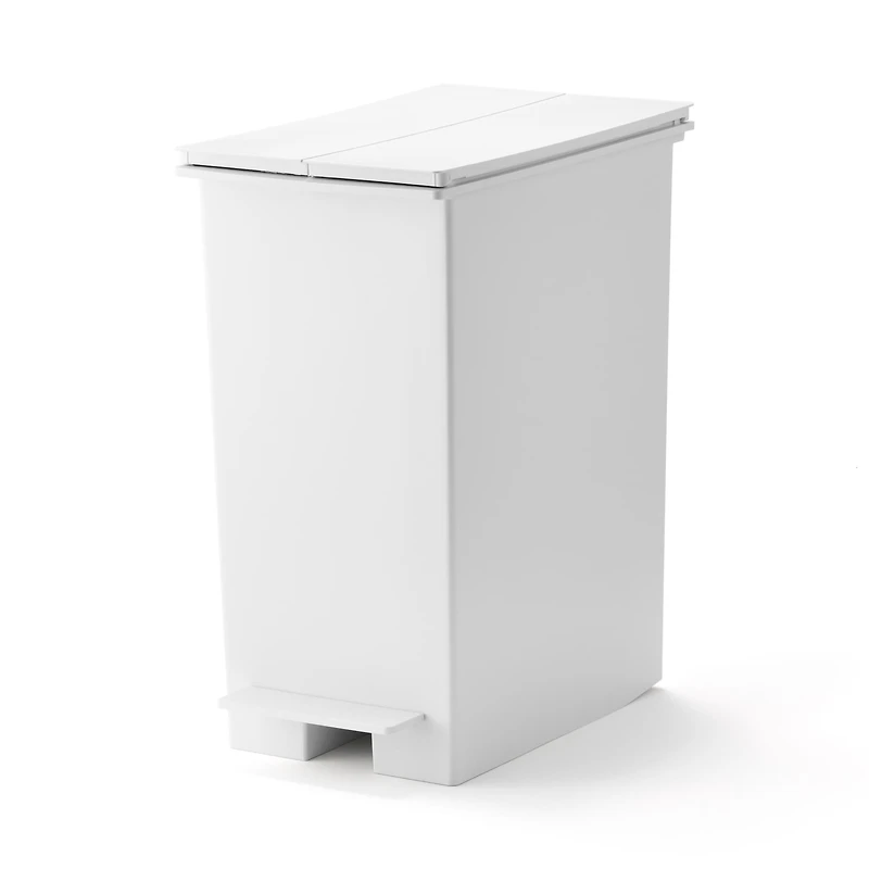 Polypropylene Pedal Dust Bin with Double-Hinged Lid - 35.1 L
