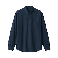 Men's Washed Oxford Button Down Long Sleeve Shirt