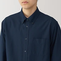 Men's Washed Oxford Button Down Long Sleeve Shirt