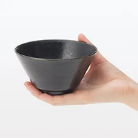 Mino Ware Rice Bowl - Black