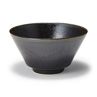 Mino Ware Rice Bowl - Black