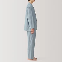 Men's Side Seamless Double Gauze Pajamas