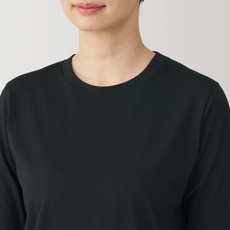 Women's Jersey Crew Neck Long Sleeve T-Shirt