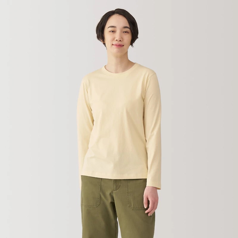 Women's Jersey Crew Neck Long Sleeve T-Shirt
