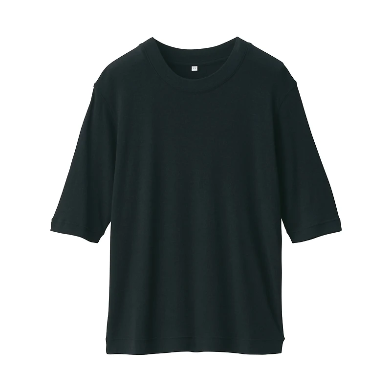 Women's Soy Fiber Blend Ribbed Crew Neck Half Sleeve T-Shirt