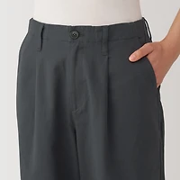 Women's Slub Yarn Chino Darted Wide Pants