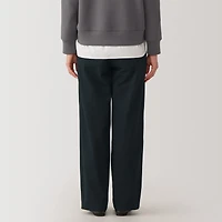 Women's Slub Yarn Chino Darted Wide Pants