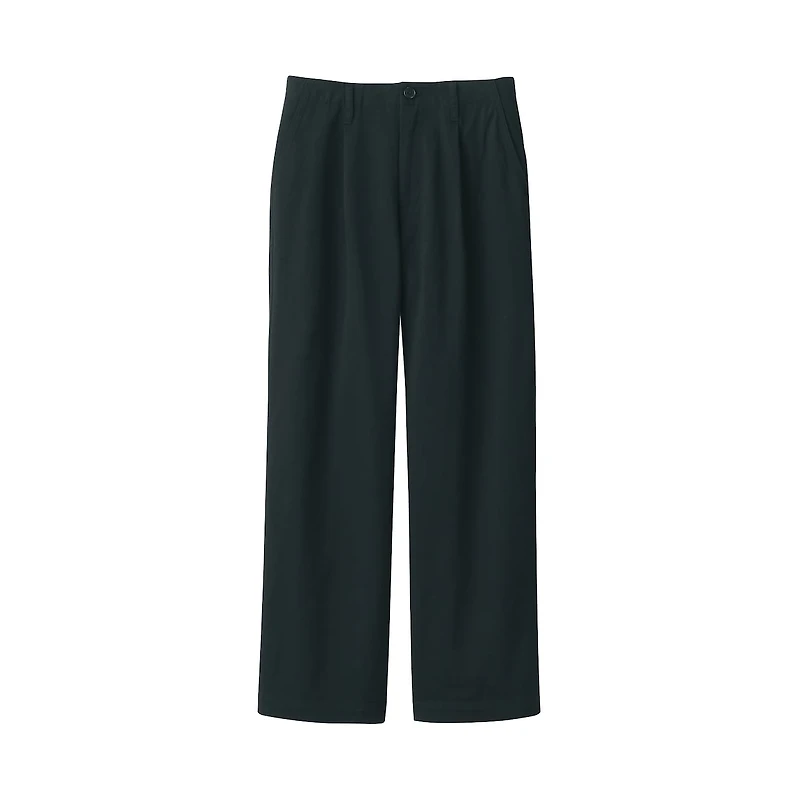 Women's Slub Yarn Chino Darted Wide Pants