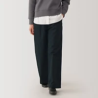 Women's Slub Yarn Chino Darted Wide Pants