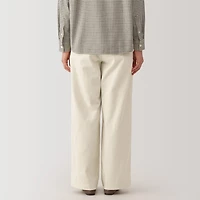 Women's Slub Yarn Chino Darted Wide Pants
