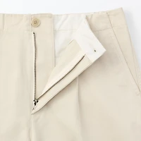 Women's Slub Yarn Chino Darted Wide Pants