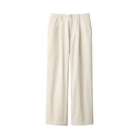 Women's Slub Yarn Chino Darted Wide Pants