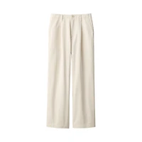 Women's Slub Yarn Chino Darted Wide Pants