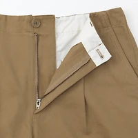 Women's Slub Yarn Chino Darted Wide Pants