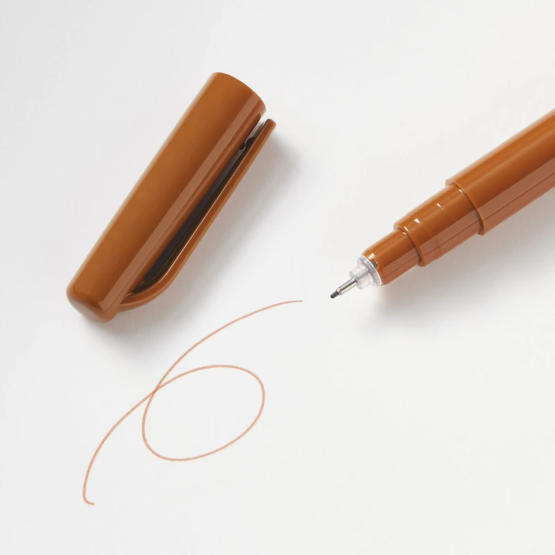 Water Based Fine Tip Pen - Chestnut Brown
