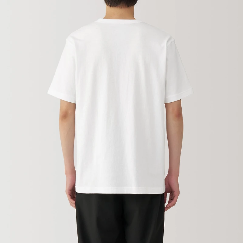 Men's Washed Heavy Weight Crew Neck Short Sleeve T-Shirt