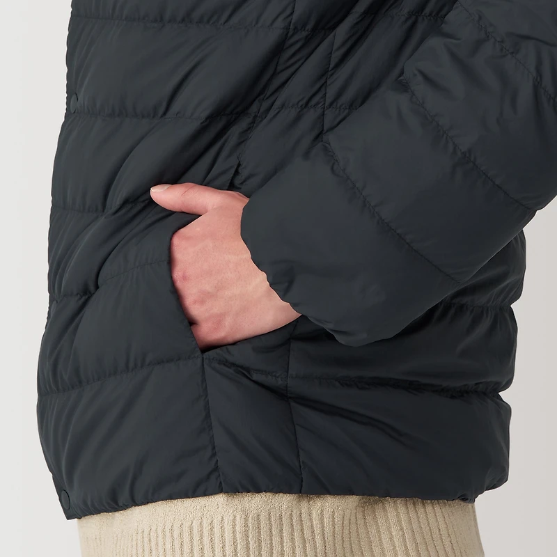 Men's Lightweight Down Collarless Jacket