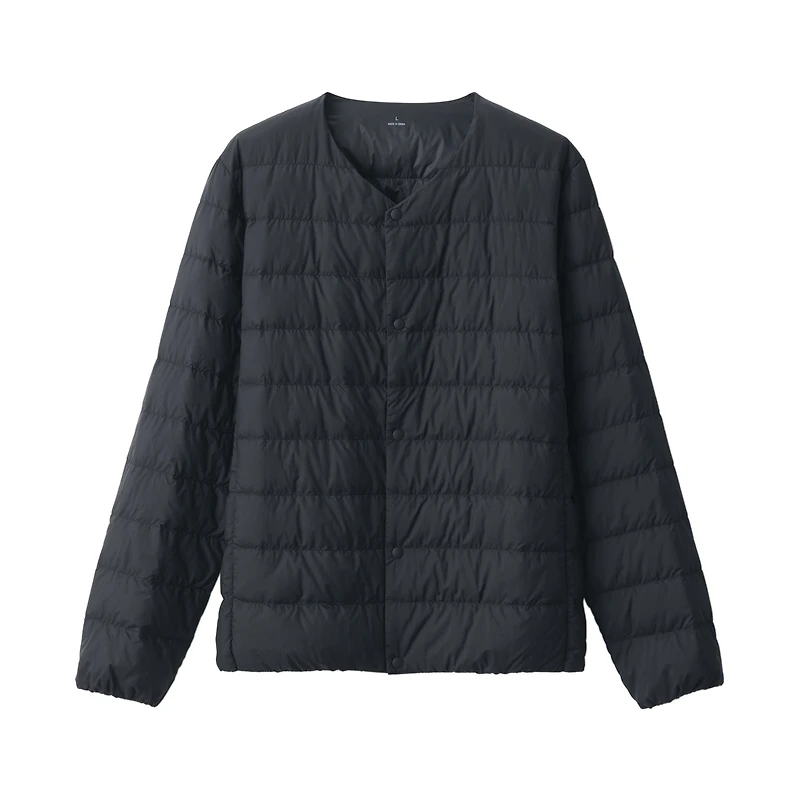 Men's Lightweight Down Collarless Jacket
