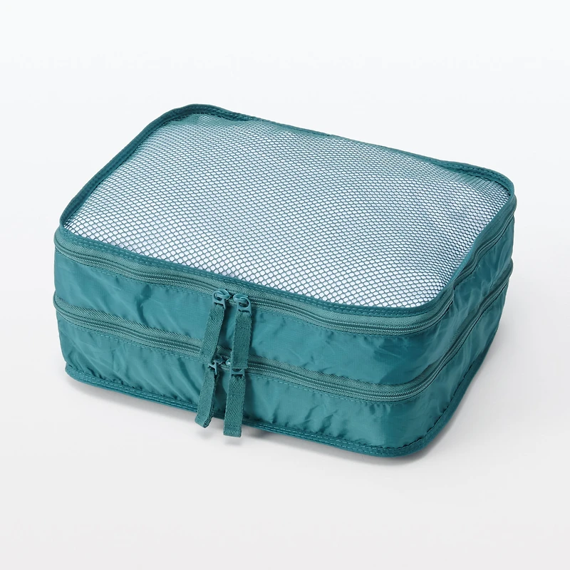 Polyester Gusset Case Double - Dark Green - Small