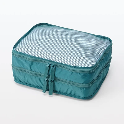 Polyester Gusset Case Double - Dark Green - Small