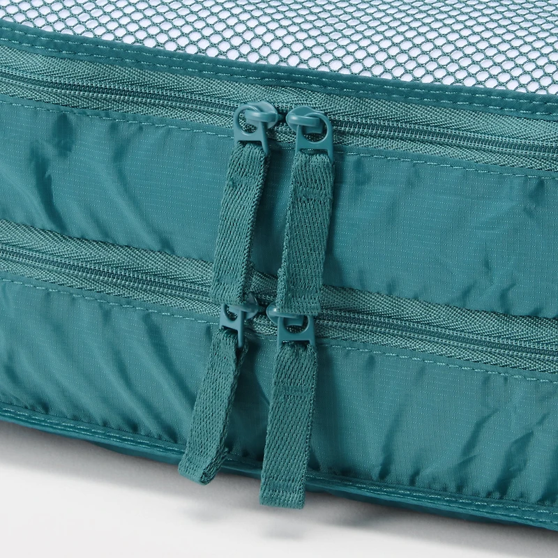 Polyester Gusset Case Double - Dark Green - Small