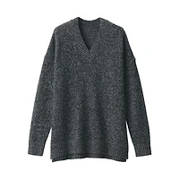 Women's Yak Wool Blend V-Neck Sweater