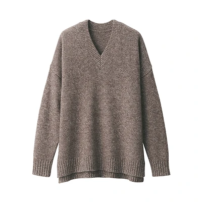 Women's Yak Wool Blend V-Neck Sweater