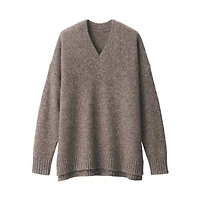 Women's Yak Wool Blend V-Neck Sweater