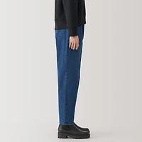 Women's Washed Denim Easy Tapered Pants