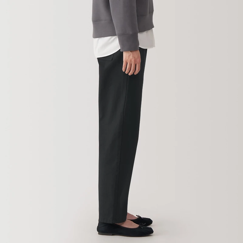 Women's Washed Denim Easy Tapered Pants