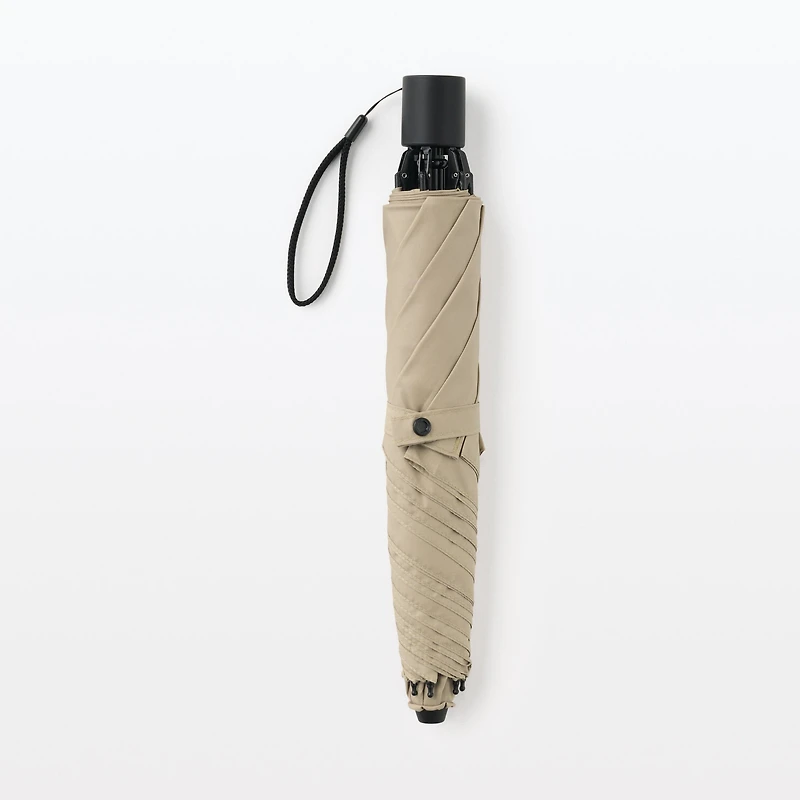 All-Weather 2-Way Foldable Umbrella Beige