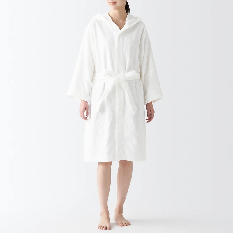 Side Seamless Pile Bathrobe