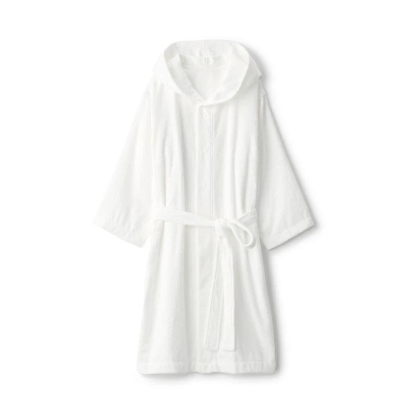 Side Seamless Pile Bathrobe