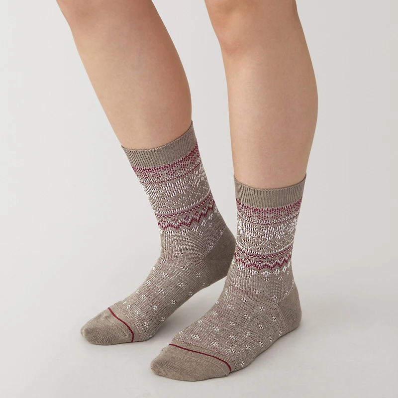 Right Angle Warm Pattern Socks