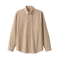 Men's Washed Oxford Button Down Long Sleeve Shirt