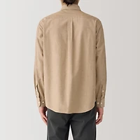 Men's Washed Oxford Button Down Long Sleeve Shirt