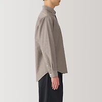 Men's Washed Oxford Button Down Long Sleeve Shirt