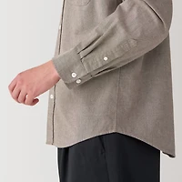 Men's Washed Oxford Button Down Long Sleeve Shirt