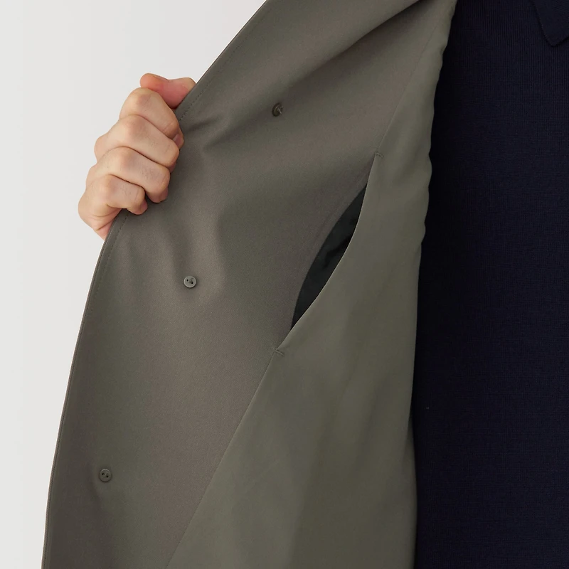 Men's Water Repellent Stand Fall Collar Coat
