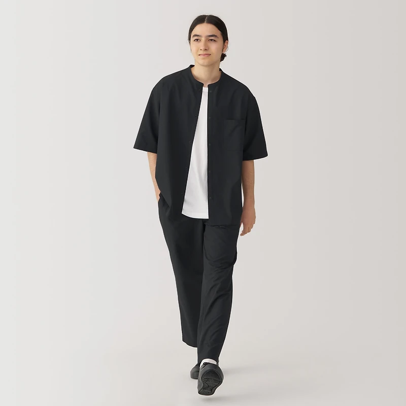 Men's Breathable Half Sleeve Collar Shirt