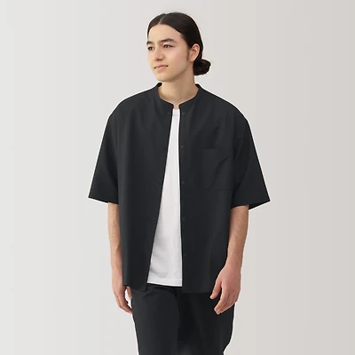 Men's Breathable Half Sleeve Collar Shirt