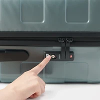 Adjustable Handle Hard Shell Suitcase 75L - Translucent | Check-In