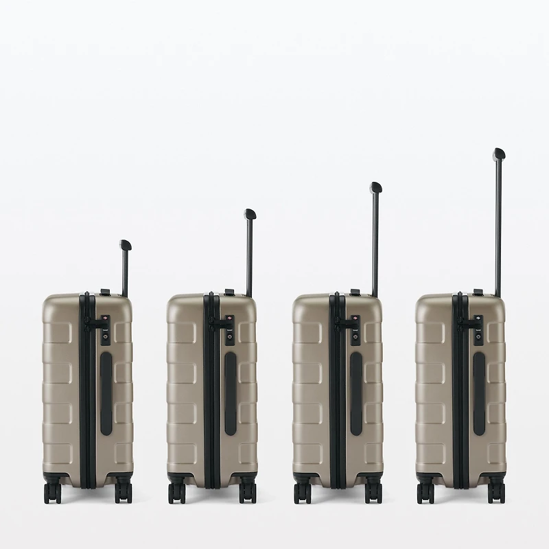 Adjustable Handle Hard Shell Suitcase 75L - Translucent | Check-In