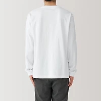 Men's Washed Heavy Weight Crew Neck Long Sleeve T-Shirt