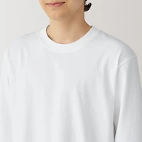 Men's Washed Heavy Weight Crew Neck Long Sleeve T-Shirt