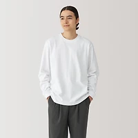 Men's Washed Heavy Weight Crew Neck Long Sleeve T-Shirt