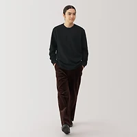 Men's Washed Heavy Weight Crew Neck Long Sleeve T-Shirt
