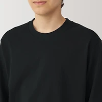 Men's Washed Heavy Weight Crew Neck Long Sleeve T-Shirt