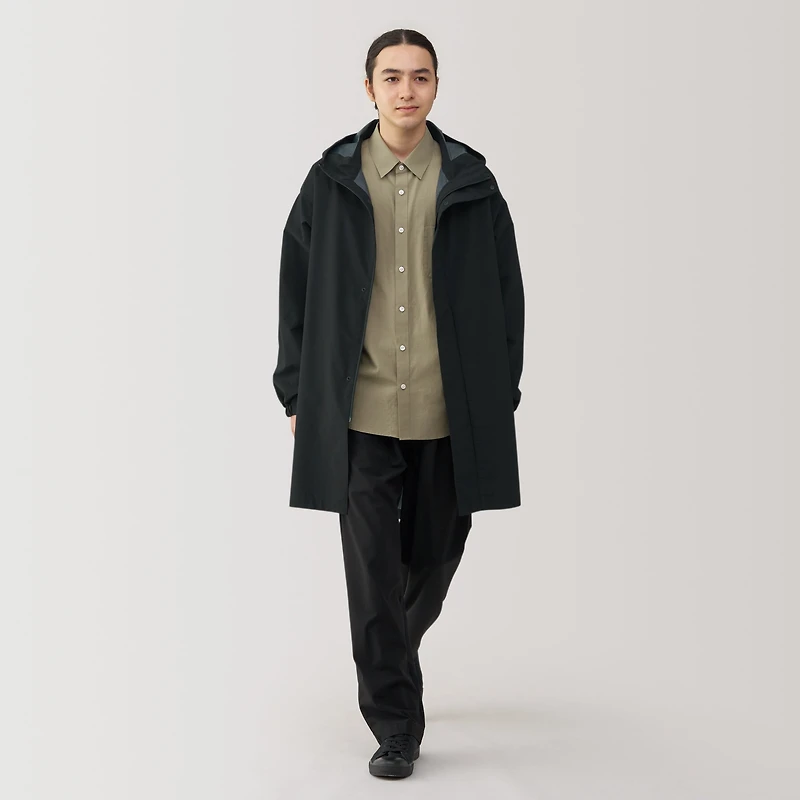 Men's Water Repellent Hooded Coat